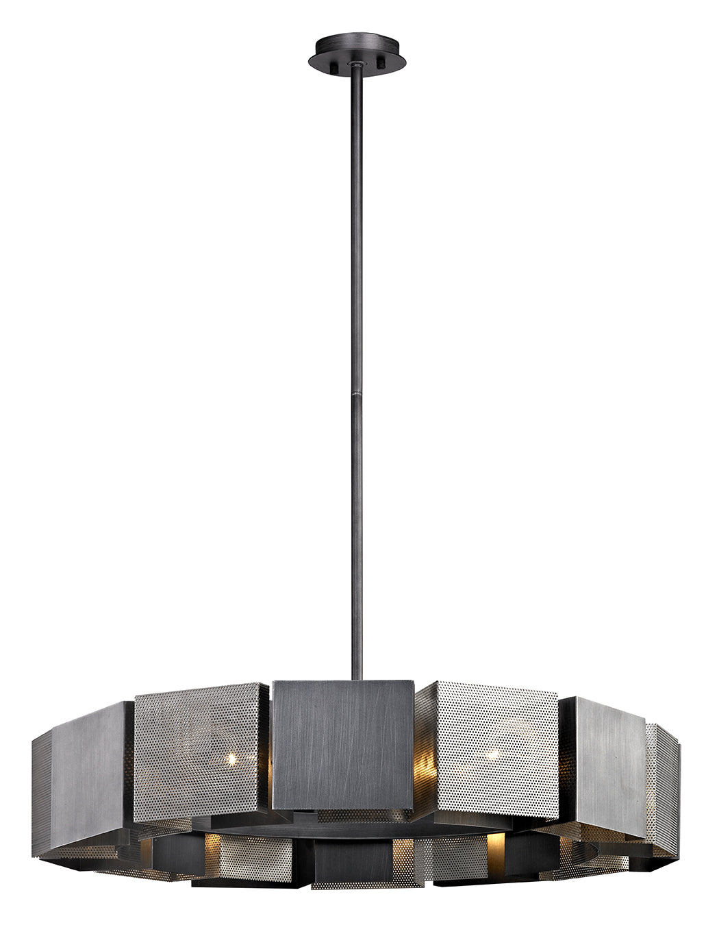 Troy Lighting - F6046-GRA/BN - 14 Light Chandelier - Impression - Graphite/Burnished Nickel