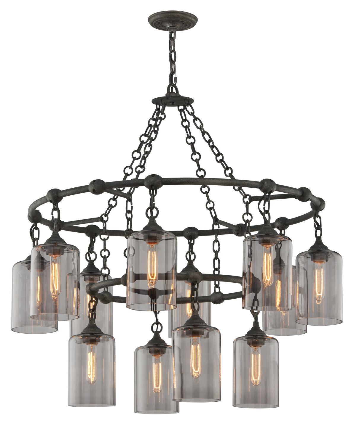 Troy Lighting - F4425-APW - 12 Light Chandelier - Gotham - Aged Pewter