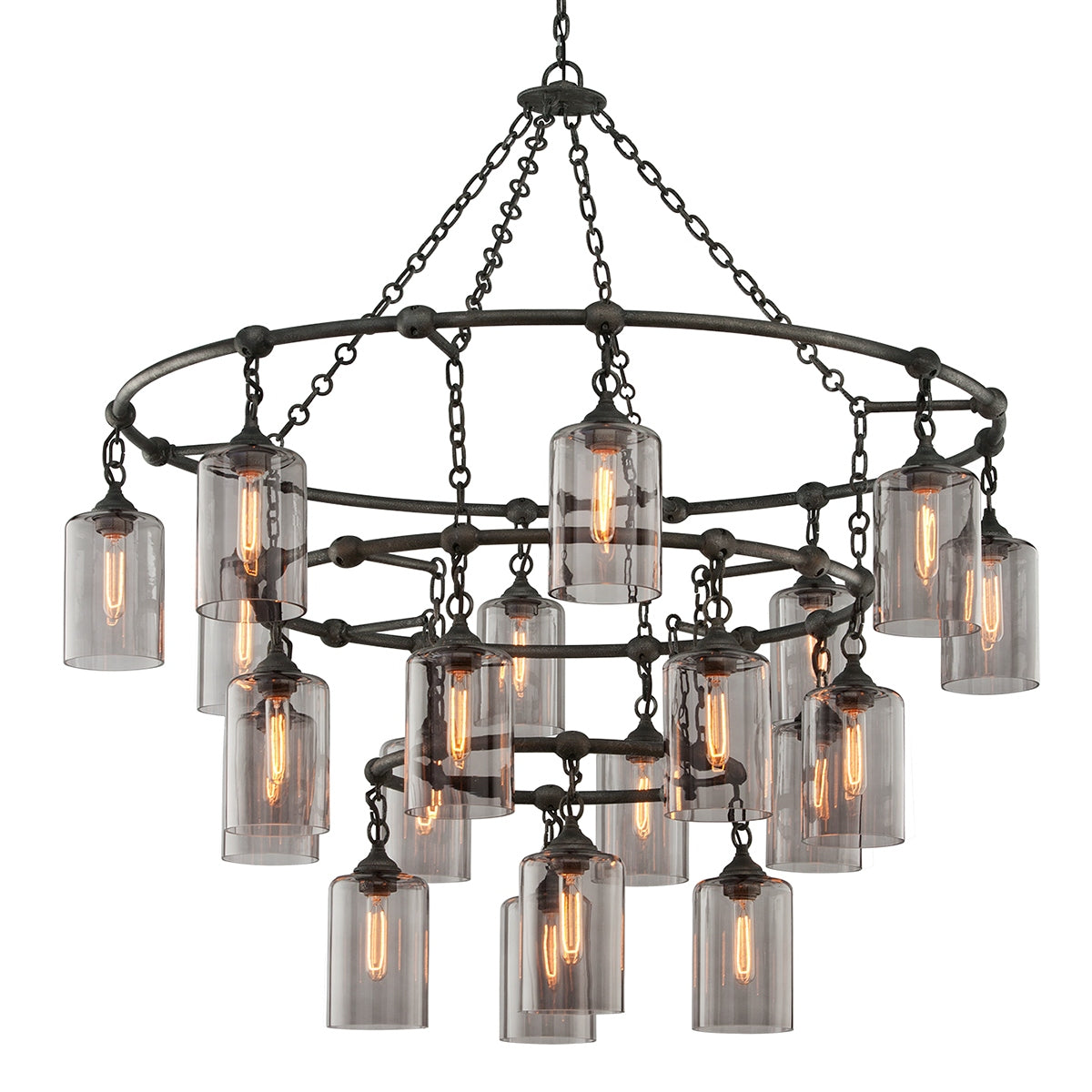 Troy Lighting - F4426-APW - 20 Light Chandelier - Gotham - Aged Pewter