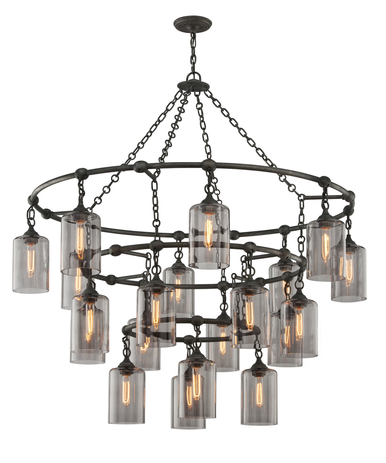 Troy Lighting - F4426-APW - 20 Light Chandelier - Gotham - Aged Pewter