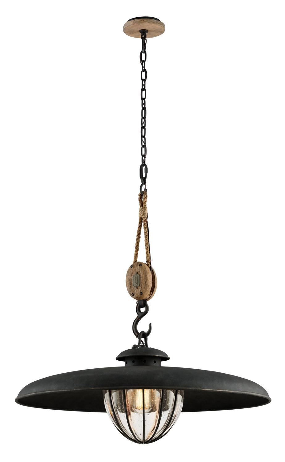 Troy Lighting - F4907-FOR - One Light Pendant - Murphy - Forged Iron