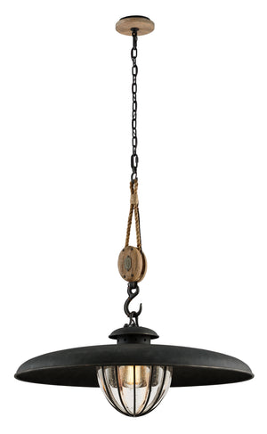 Troy Lighting - F4907-FOR - One Light Pendant - Murphy - Forged Iron