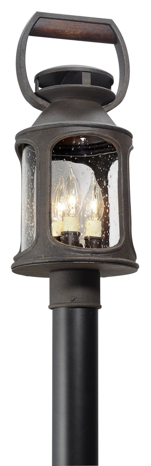 Troy Lighting - P4515 - Three Light Post Lantern - Old Trail - Centennial Rust