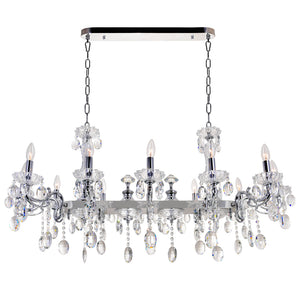 CWI Lighting - 2016P46C-12 - 12 Light Chandelier - Flawless - Chrome