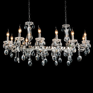 CWI Lighting - 2016P46C-12 - 12 Light Chandelier - Flawless - Chrome