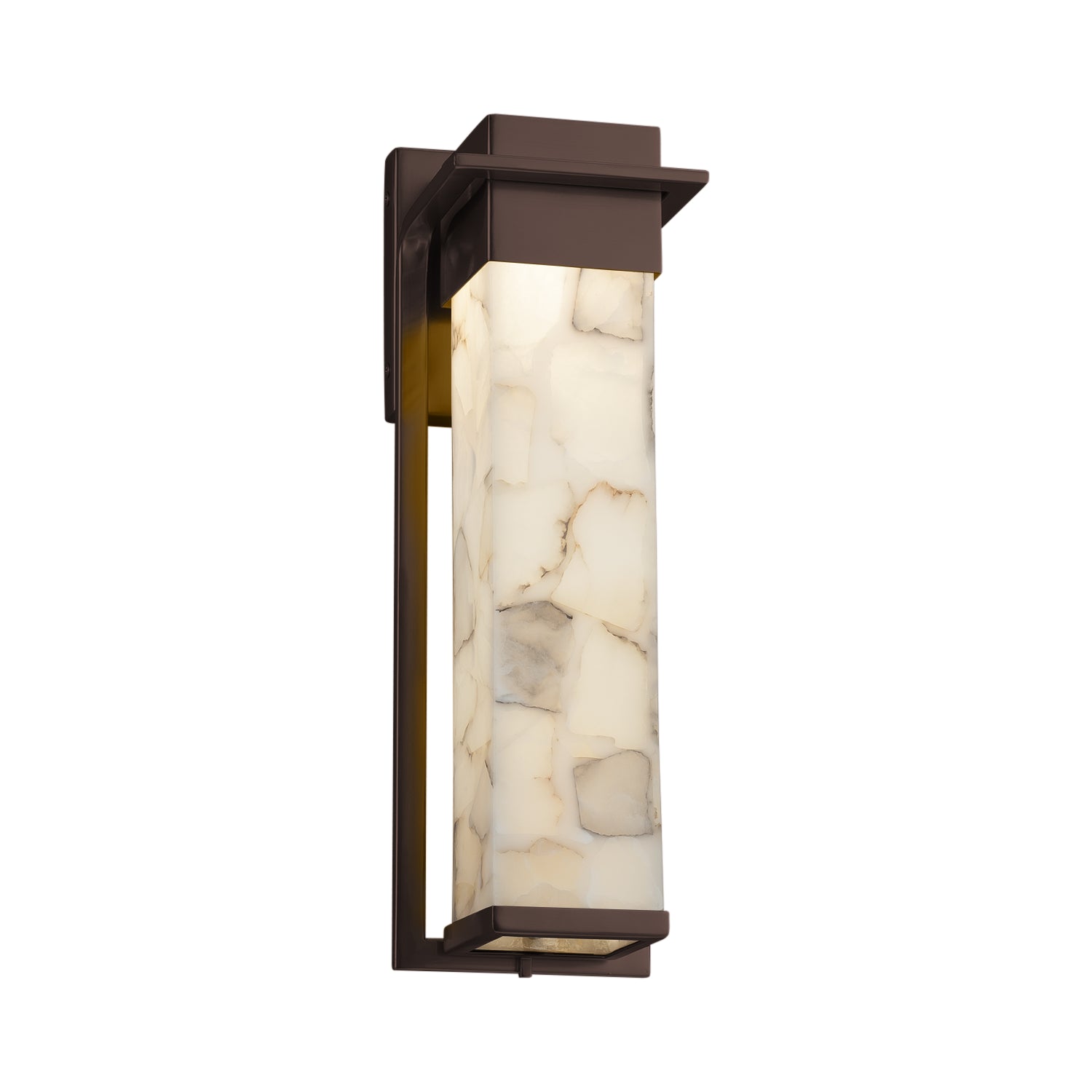 Justice Designs - ALR-7544W-DBRZ - LED Outdoor Wall Sconce - Alabaster Rocks - Dark Bronze