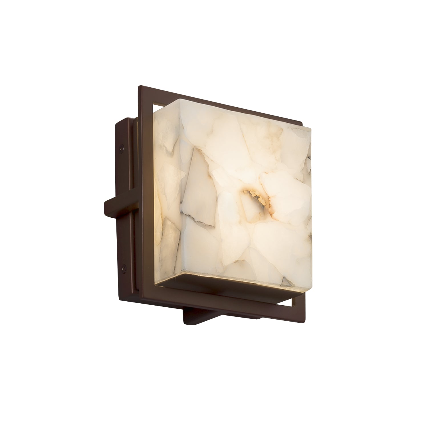 Justice Designs - ALR-7561W-DBRZ - LED Outdoor Wall Sconce - Alabaster Rocks - Dark Bronze