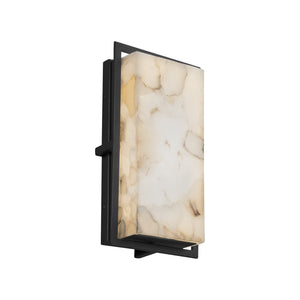 Justice Designs - ALR-7562W-MBLK - LED Outdoor Wall Sconce - Alabaster Rocks - Matte Black