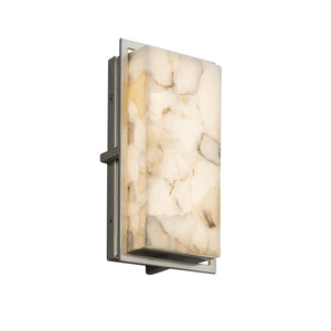 Justice Designs - ALR-7562W-NCKL - LED Outdoor Wall Sconce - Alabaster Rocks - Brushed Nickel