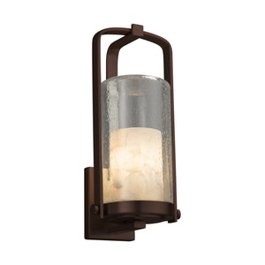 Justice Designs - ALR-7584W-10-DBRZ - One Light Outdoor Wall Sconce - Alabaster Rocks - Dark Bronze