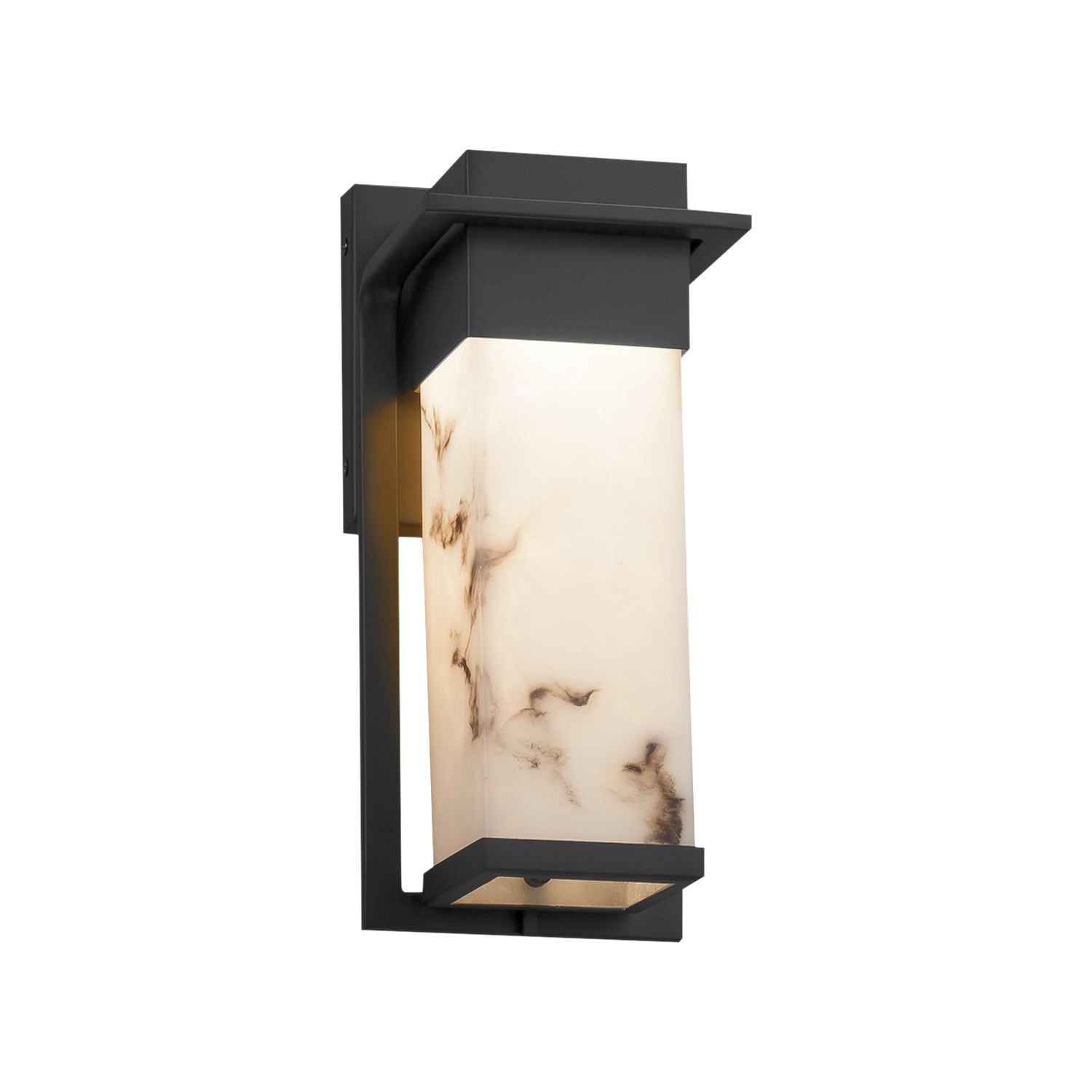 Justice Designs - FAL-7541W-MBLK - LED Outdoor Wall Sconce - LumenAria - Matte Black