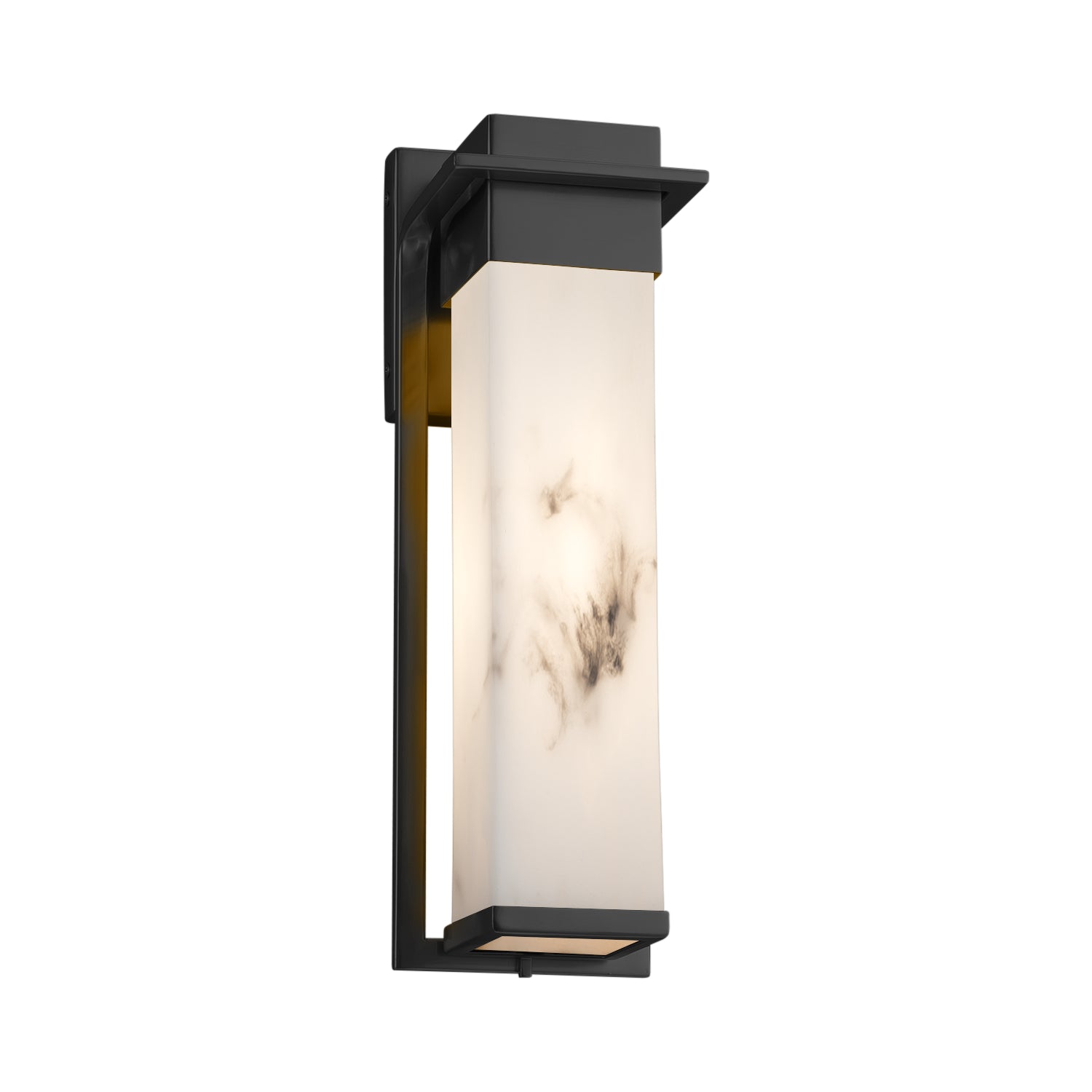 Justice Designs - FAL-7544W-MBLK - LED Outdoor Wall Sconce - LumenAria - Matte Black