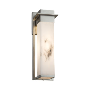 Justice Designs - FAL-7544W-NCKL - LED Outdoor Wall Sconce - LumenAria - Brushed Nickel