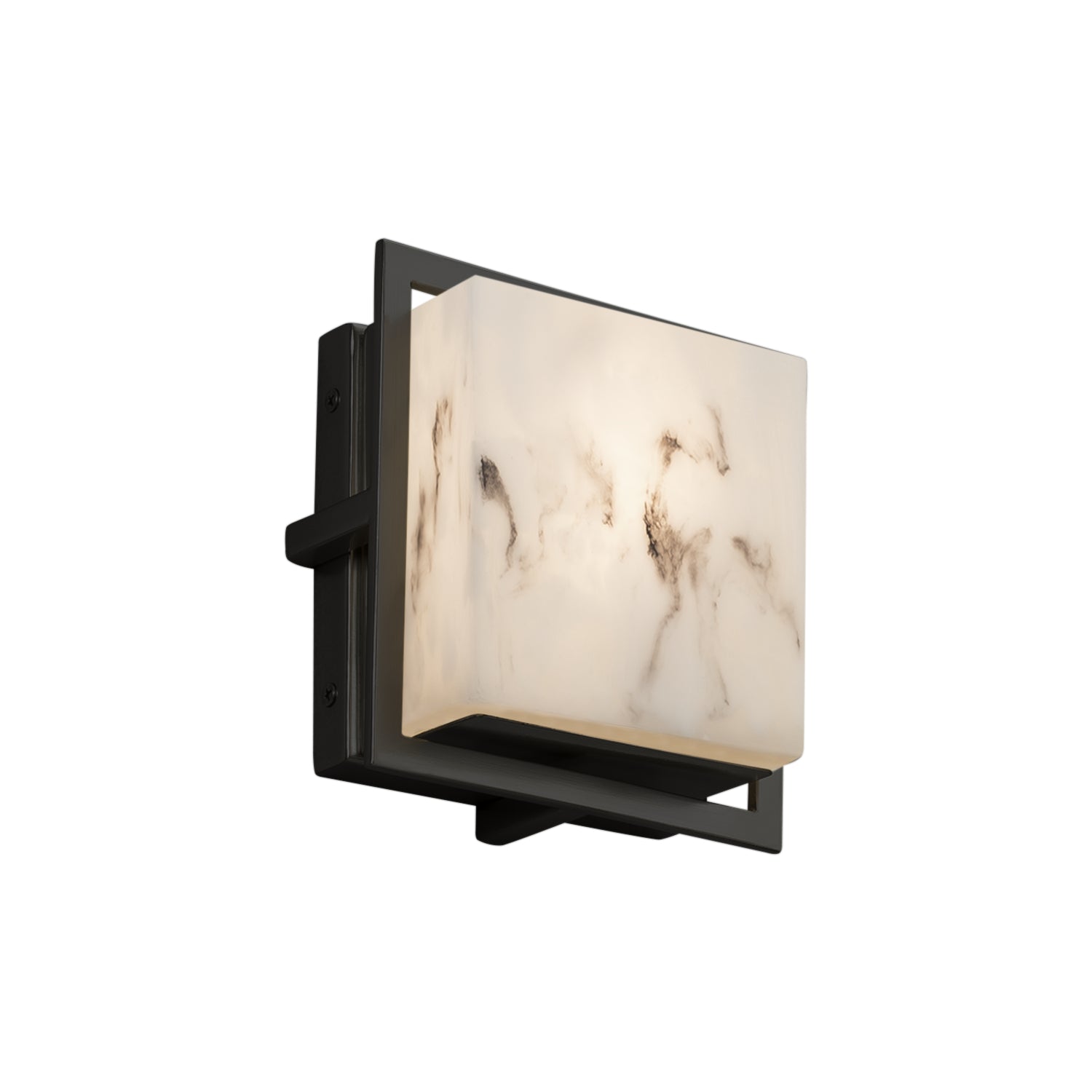 Justice Designs - FAL-7561W-MBLK - LED Outdoor Wall Sconce - LumenAria - Matte Black