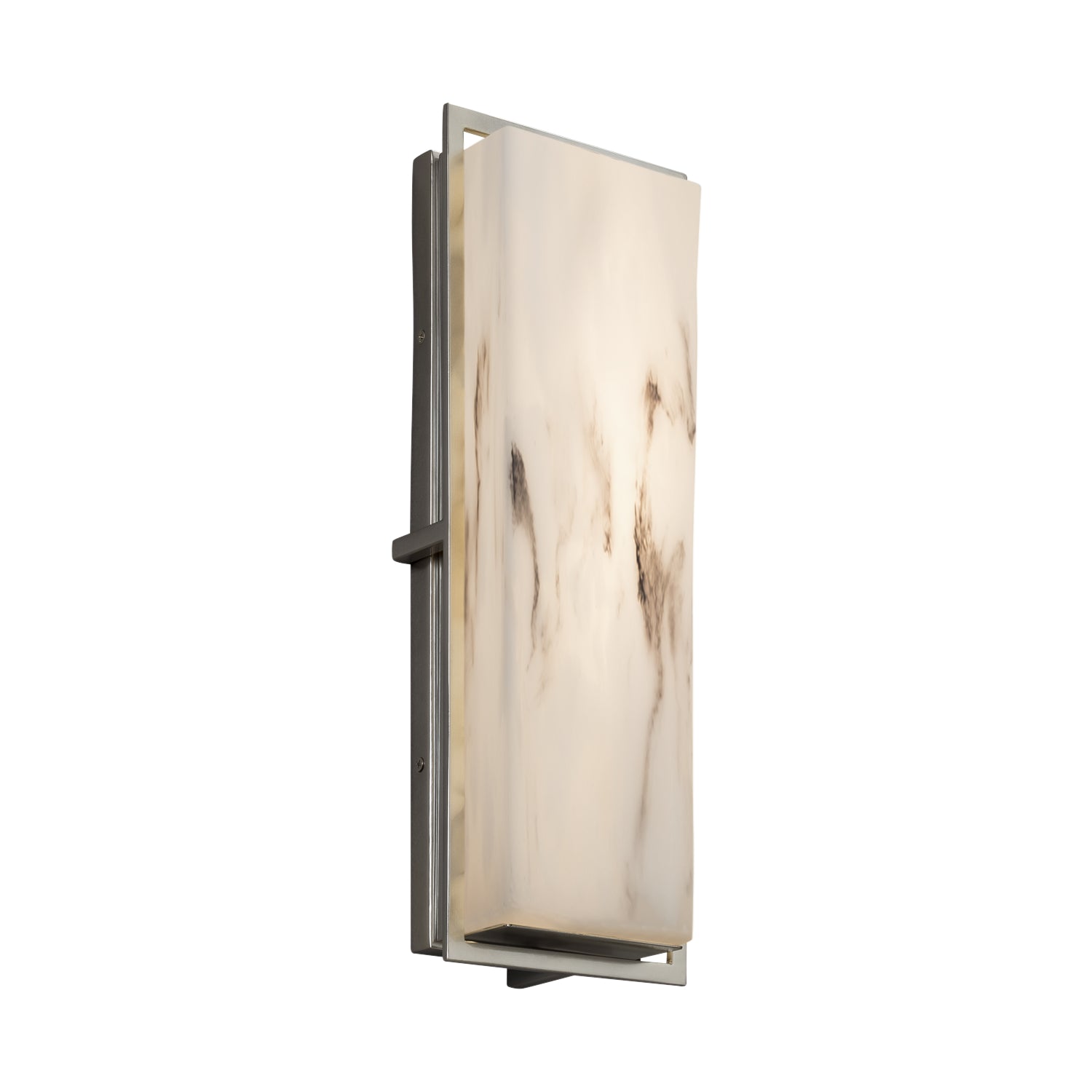 Justice Designs - FAL-7564W-NCKL - LED Outdoor Wall Sconce - LumenAria - Brushed Nickel