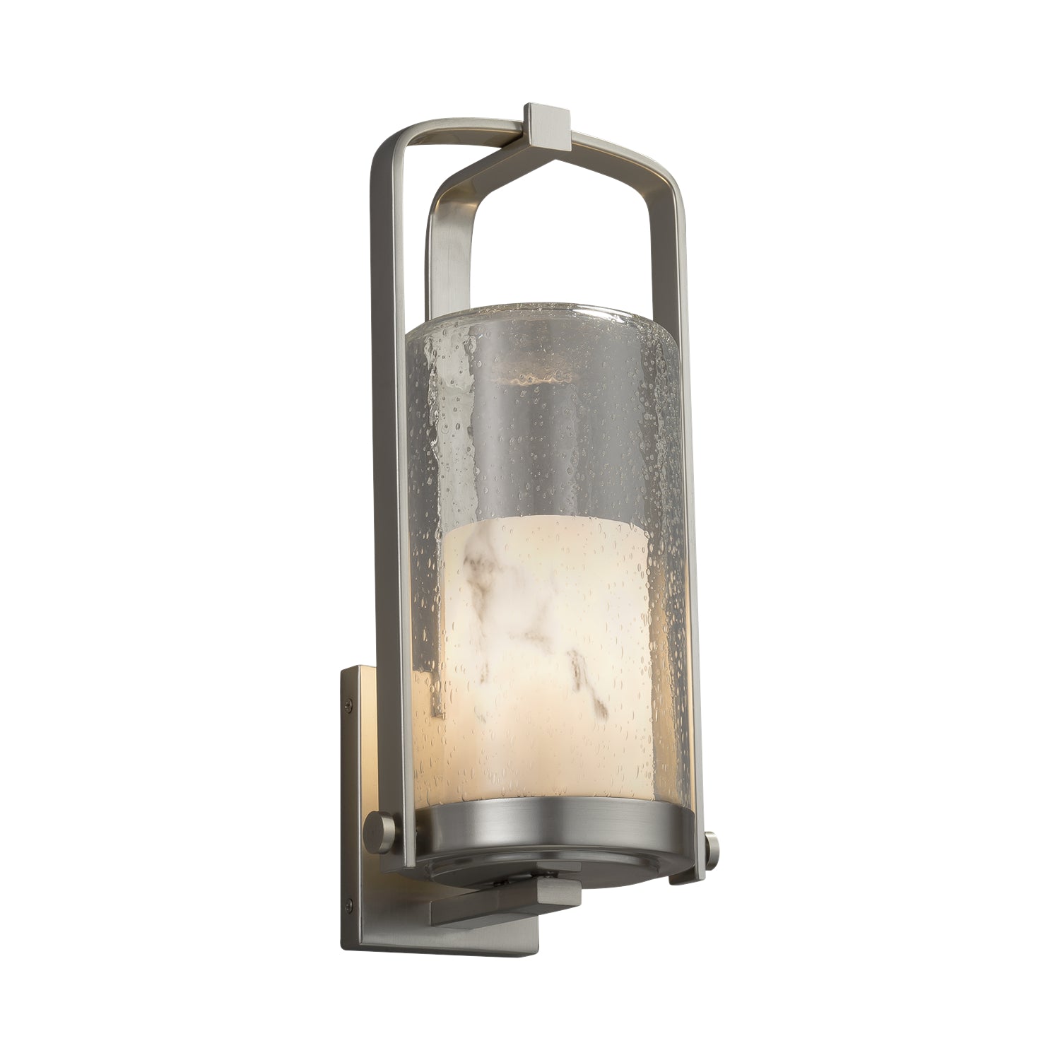 Justice Designs - FAL-7584W-10-NCKL - One Light Outdoor Wall Sconce - LumenAria - Brushed Nickel