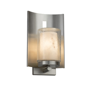 Justice Designs - FAL-7591W-10-NCKL - One Light Outdoor Wall Sconce - LumenAria - Brushed Nickel