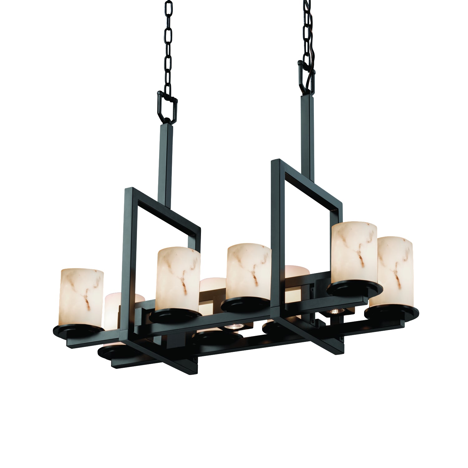 Justice Designs - FAL-8718-10-MBLK - 11 Light Chandelier - LumenAria - Matte Black