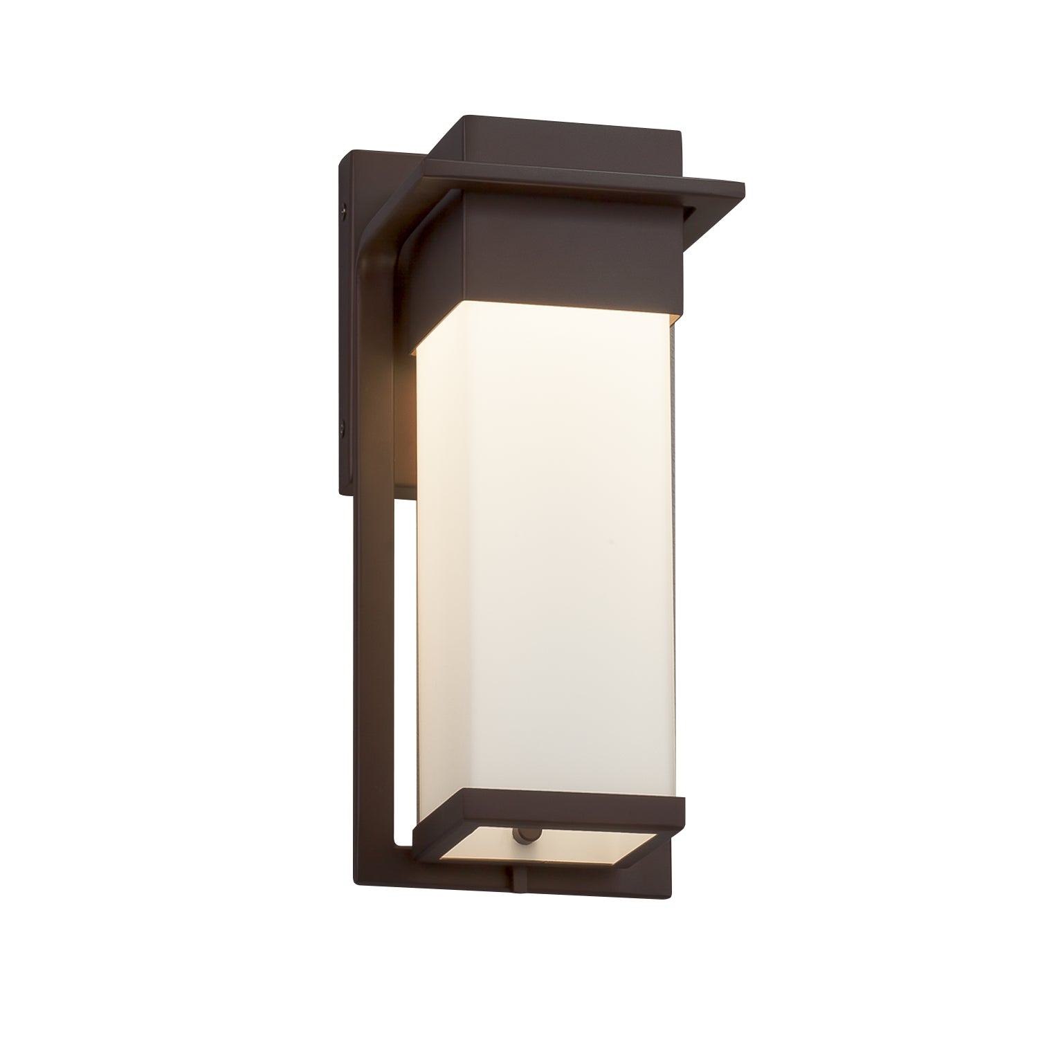 Justice Designs - FSN-7541W-OPAL-DBRZ - LED Outdoor Wall Sconce - Fusion - Dark Bronze