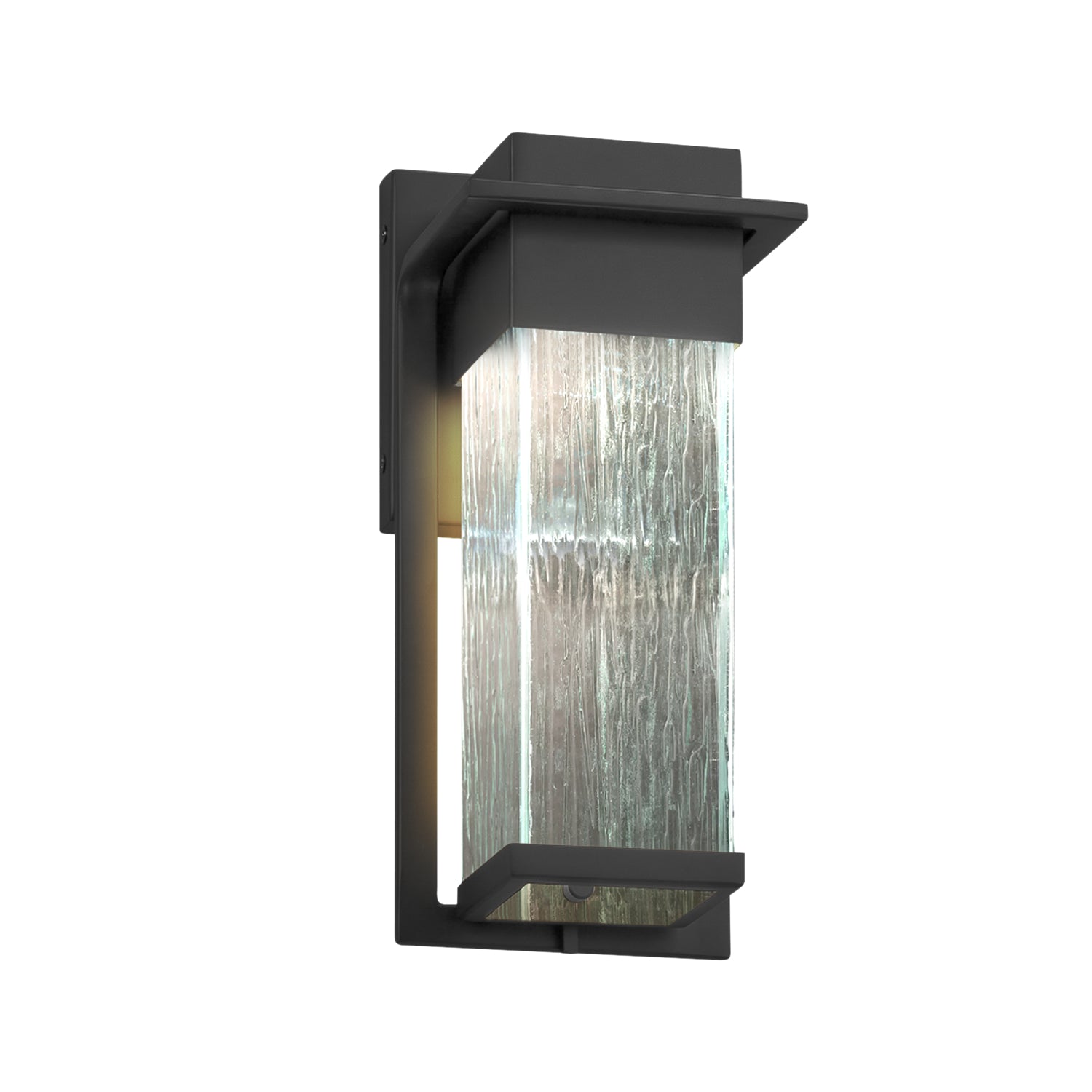 Justice Designs - FSN-7541W-RAIN-MBLK - LED Outdoor Wall Sconce - Fusion - Matte Black