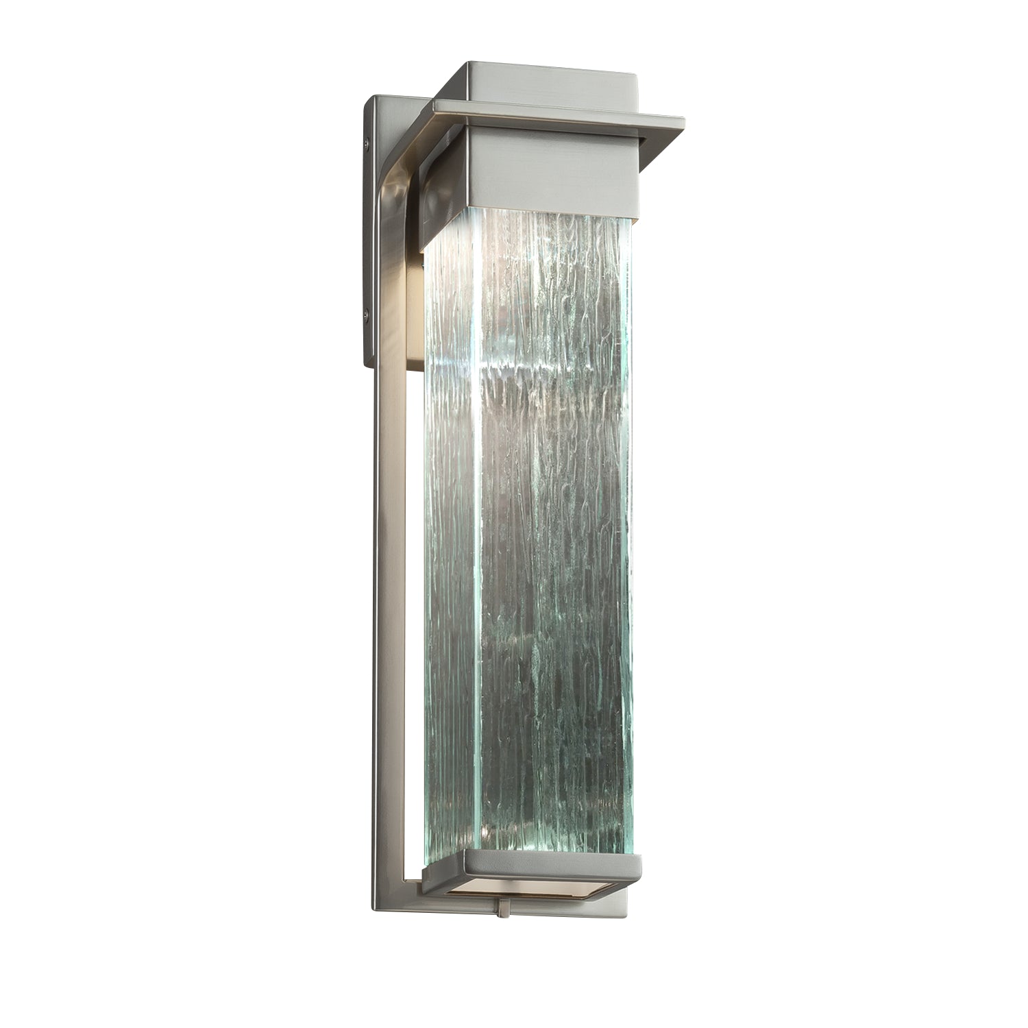 Justice Designs - FSN-7544W-RAIN-NCKL - LED Outdoor Wall Sconce - Fusion - Brushed Nickel