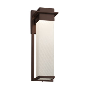 Justice Designs - FSN-7544W-WEVE-DBRZ - LED Outdoor Wall Sconce - Fusion - Dark Bronze