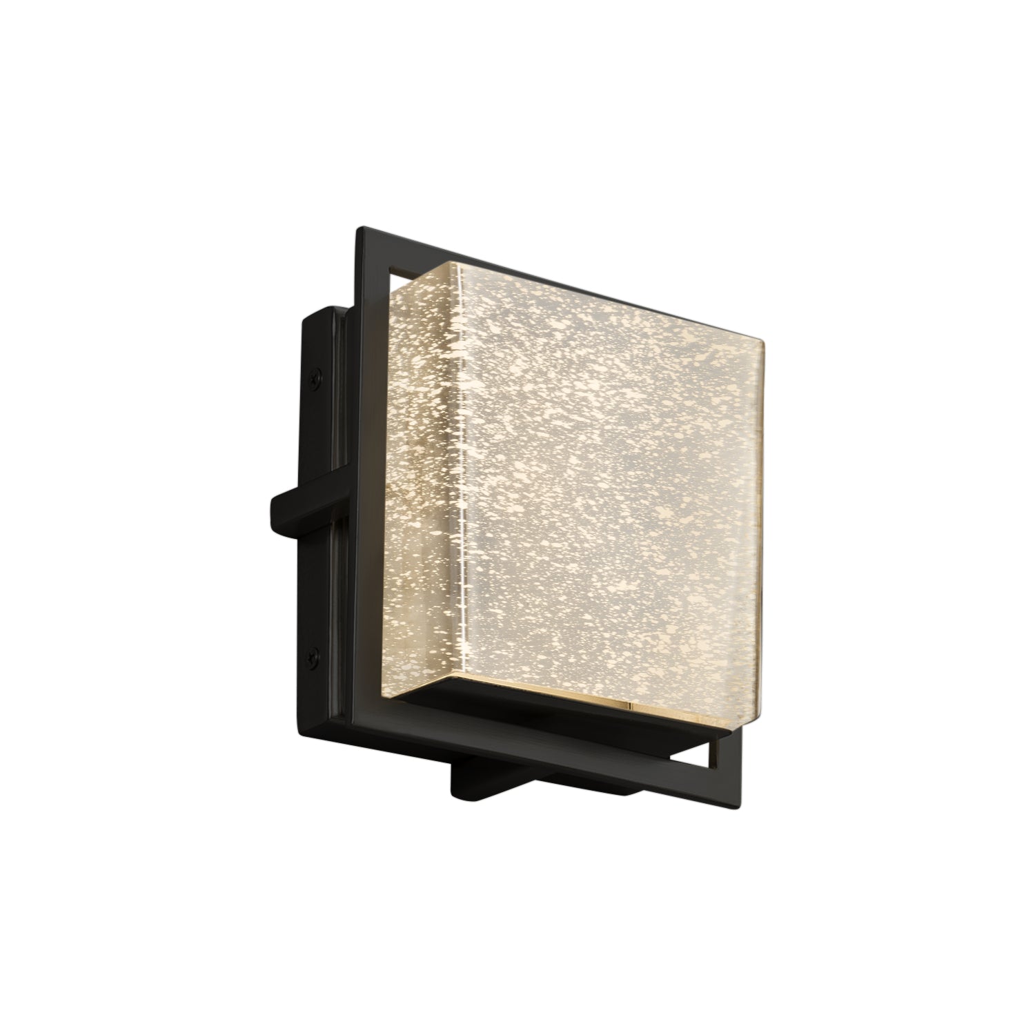 Justice Designs - FSN-7561W-MROR-MBLK - LED Outdoor Wall Sconce - Fusion - Matte Black