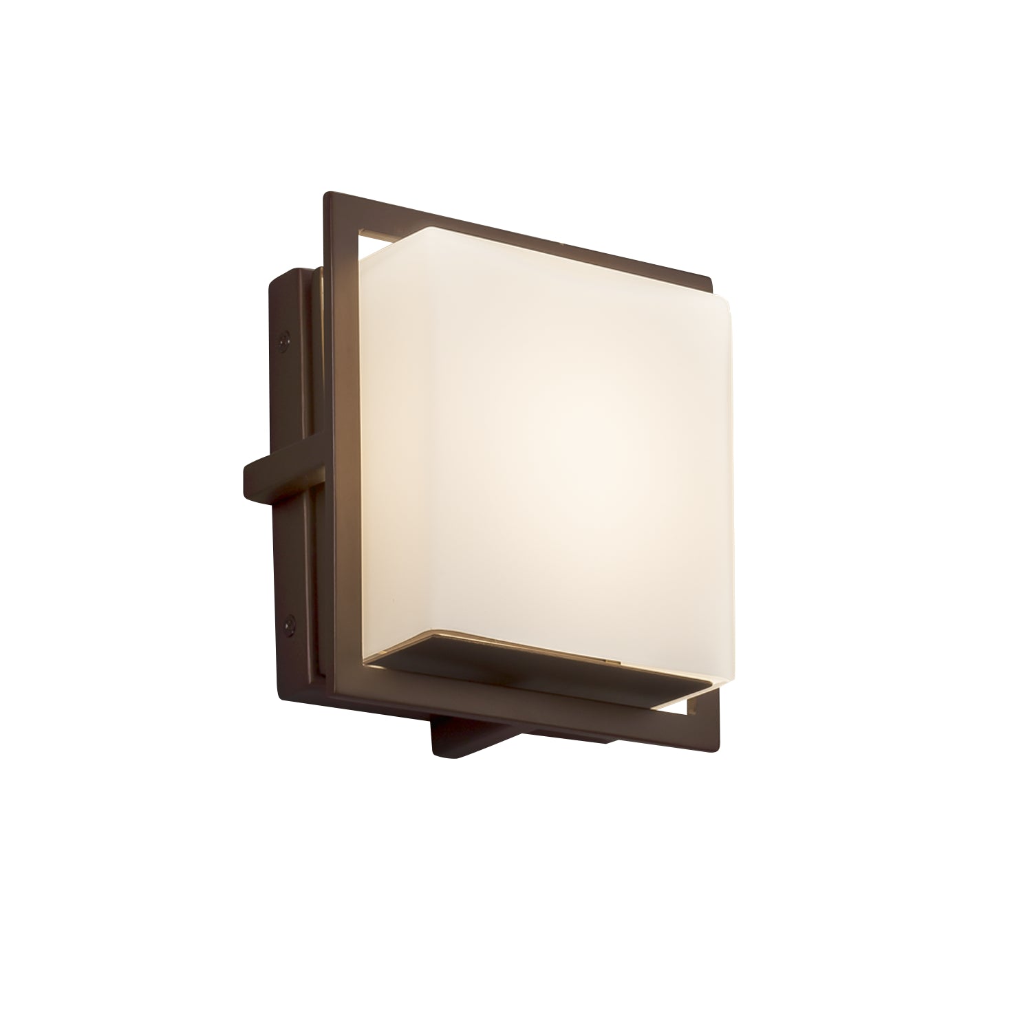 Justice Designs - FSN-7561W-OPAL-DBRZ - LED Outdoor Wall Sconce - Fusion - Dark Bronze