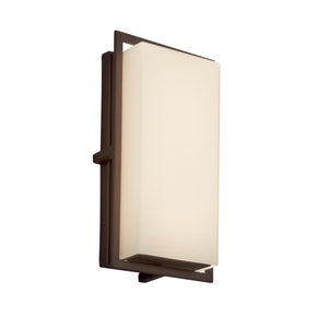 Justice Designs - FSN-7562W-OPAL-DBRZ - LED Outdoor Wall Sconce - Fusion - Dark Bronze