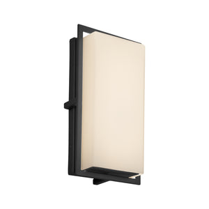 Justice Designs - FSN-7562W-OPAL-MBLK - LED Outdoor Wall Sconce - Fusion - Matte Black