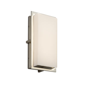 Justice Designs - FSN-7562W-OPAL-NCKL - LED Outdoor Wall Sconce - Fusion - Brushed Nickel