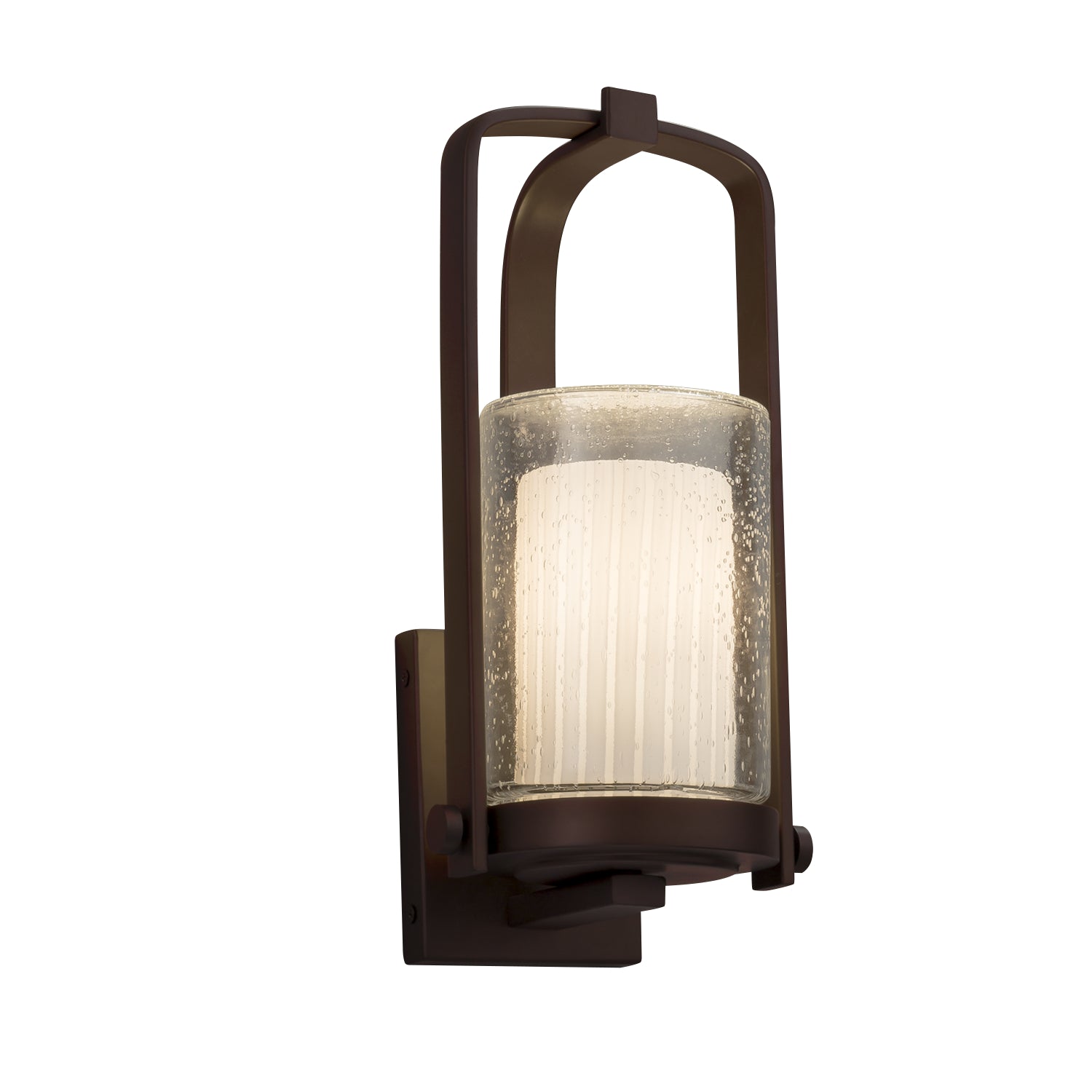 Justice Designs - FSN-7581W-10-RBON-DBRZ - One Light Outdoor Wall Sconce - Fusion - Dark Bronze