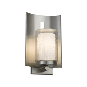 Justice Designs - FSN-7591W-10-RBON-NCKL - One Light Outdoor Wall Sconce - Fusion - Brushed Nickel