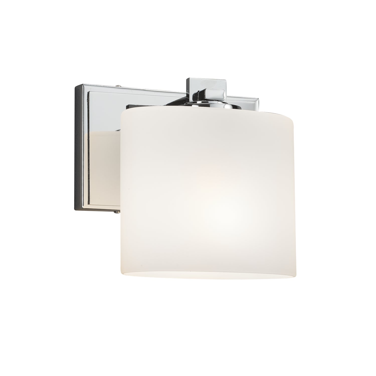 Justice Designs - FSN-8447-30-OPAL-CROM - One Light Wall Sconce - Fusion - Polished Chrome