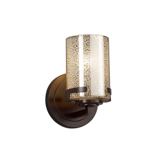 Justice Designs - FSN-8451-10-MROR-DBRZ - One Light Wall Sconce - Fusion - Dark Bronze