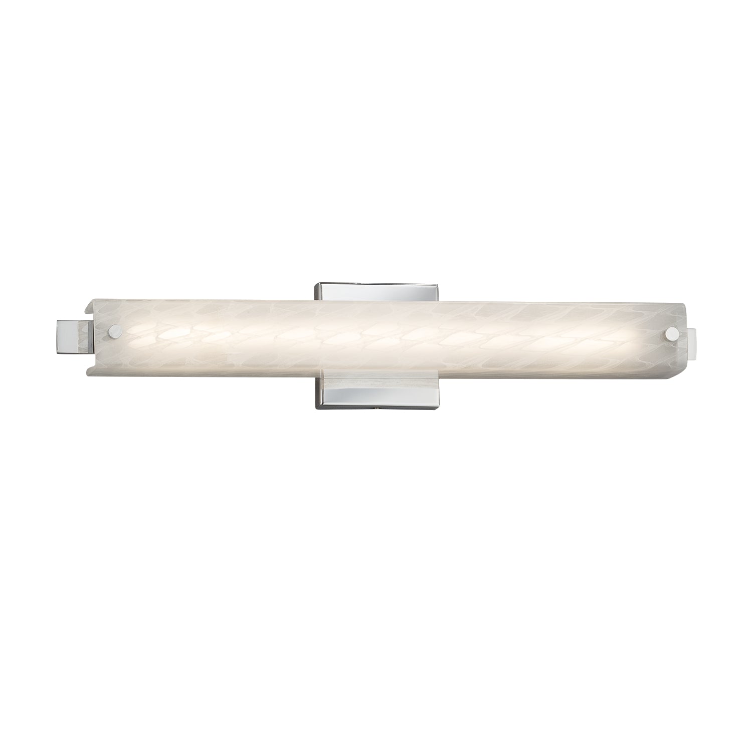 Justice Designs - FSN-8681-WEVE-CROM - LED Linear Bath Bar - Fusion - Polished Chrome