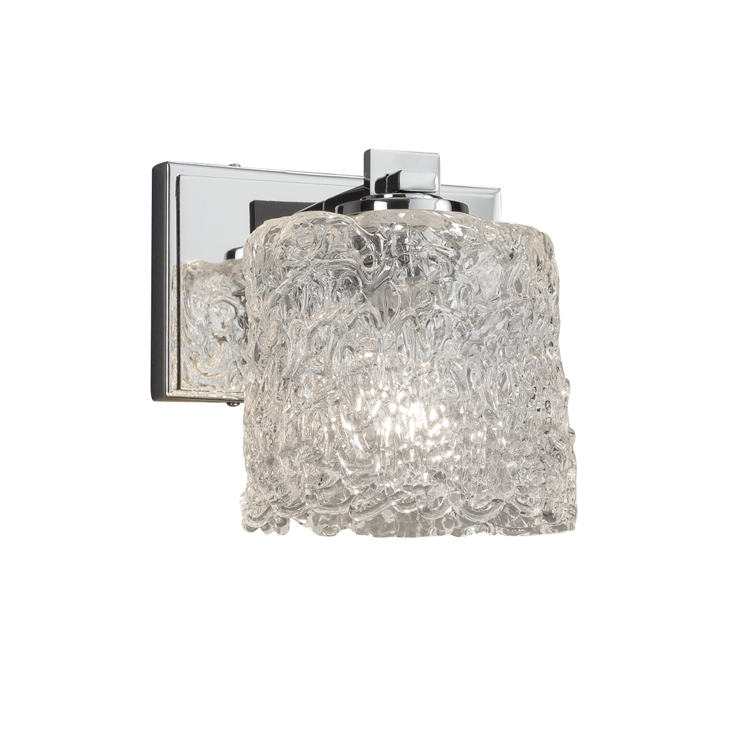 Justice Designs - GLA-8441-30-LACE-CROM - One Light Wall Sconce - Veneto Luce - Polished Chrome