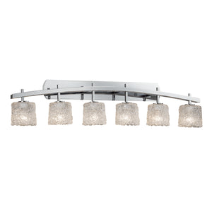 Justice Designs - GLA-8596-30-LACE-CROM - Six Light Bath Bar - Veneto Luce - Polished Chrome