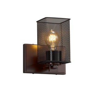 Justice Designs - MSH-8441-15-DBRZ - One Light Wall Sconce - Wire Mesh - Dark Bronze