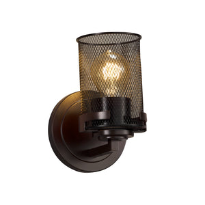 Justice Designs - MSH-8451-10-DBRZ - One Light Wall Sconce - Wire Mesh - Dark Bronze