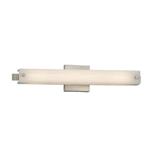 Justice Designs - PNA-8681-WAVE-NCKL - LED Linear Bath Bar - Porcelina - Brushed Nickel