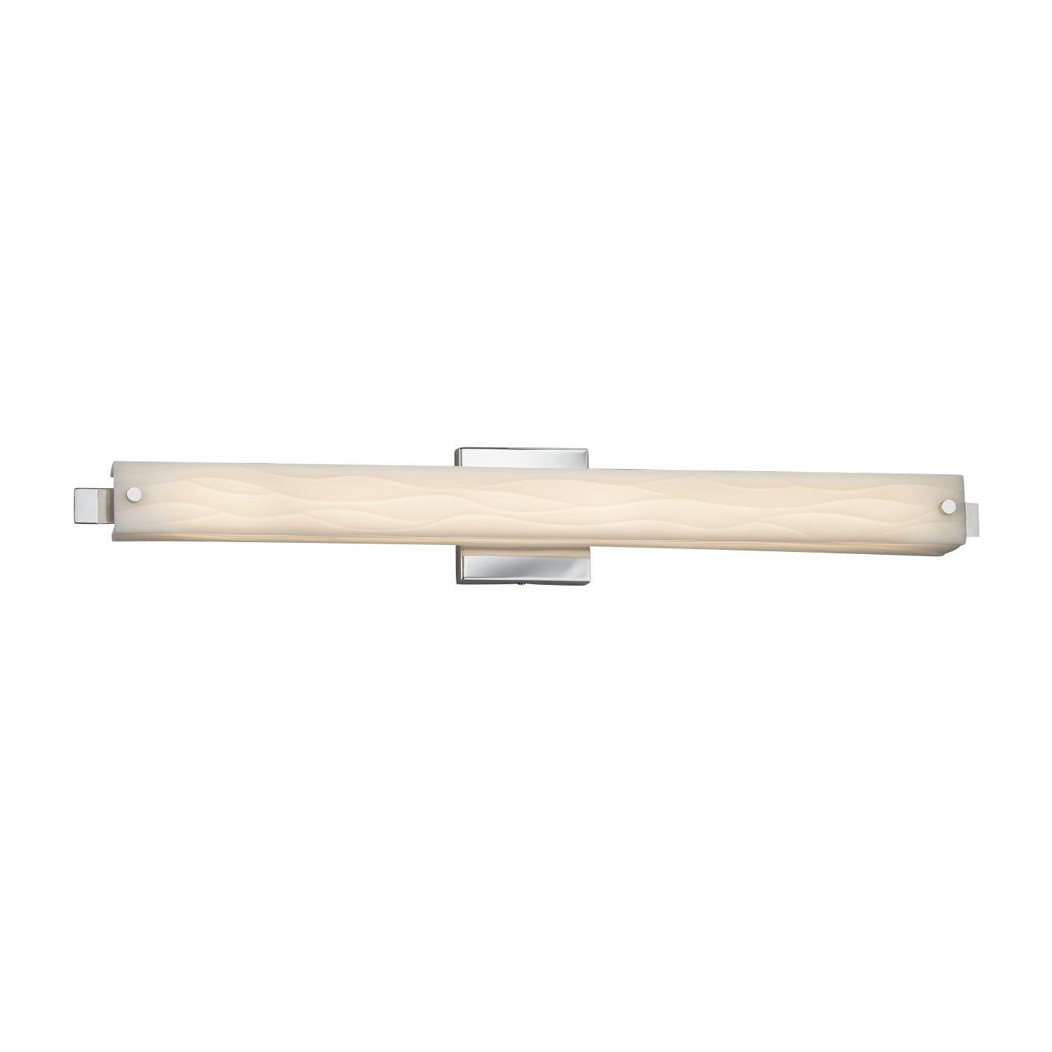 Justice Designs - PNA-8685-WAVE-CROM - LED Linear Bath Bar - Porcelina - Polished Chrome