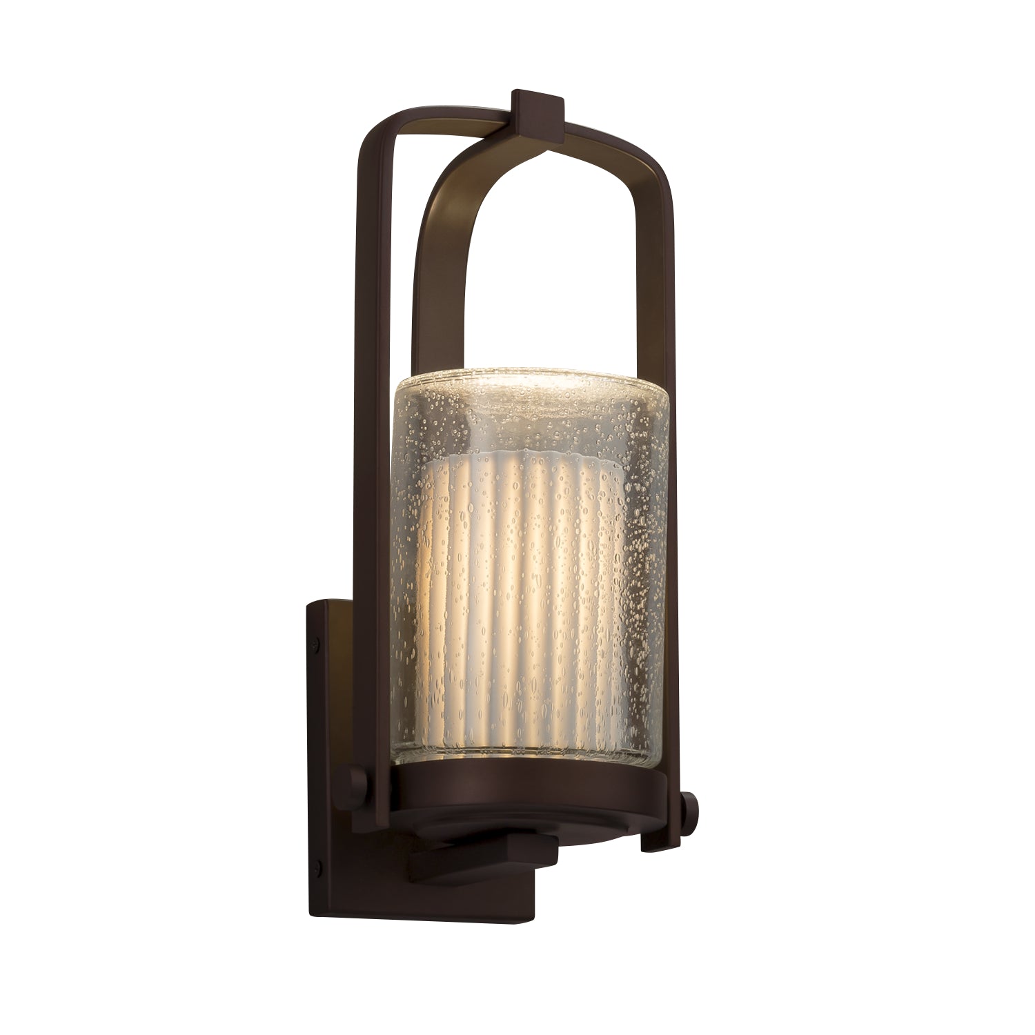 Justice Designs - POR-7581W-10-PLET-DBRZ - One Light Outdoor Wall Sconce - Limoges - Dark Bronze