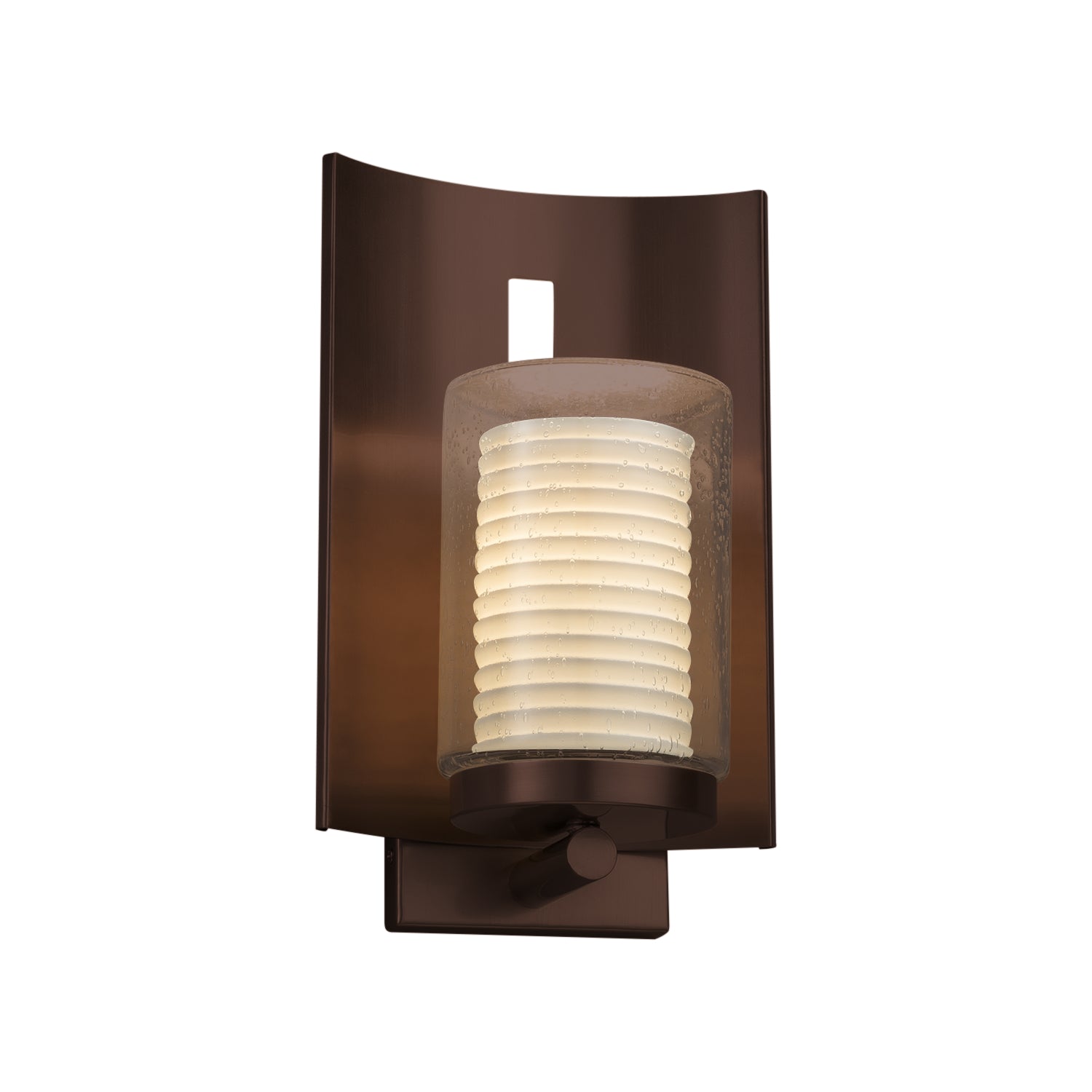 Justice Designs - POR-7591W-10-SAWT-DBRZ - One Light Outdoor Wall Sconce - Limoges - Dark Bronze