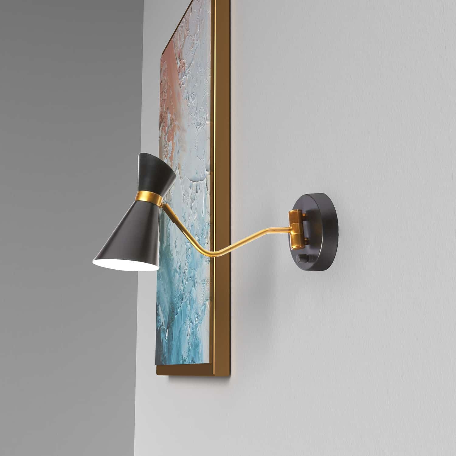 Dainolite Ltd - 1681W-BK-VB - One Light Wall Sconce - Cameron - Black