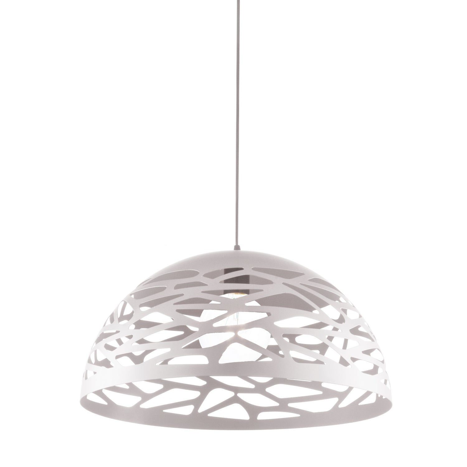 Dainolite Ltd - COR-161P-WH - One Light Pendant - Coral - White