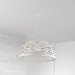 Dainolite Ltd - COR-201P-WH - One Light Pendant - Coral - White