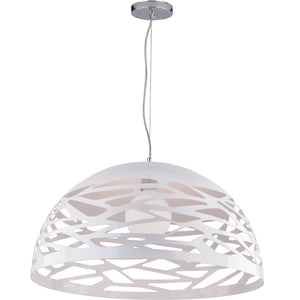 Dainolite Ltd - COR-201P-WH - One Light Pendant - Coral - White