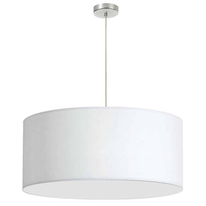 Dainolite Ltd - DRM-L-790 - One Light Pendant - Oversized Drum - White