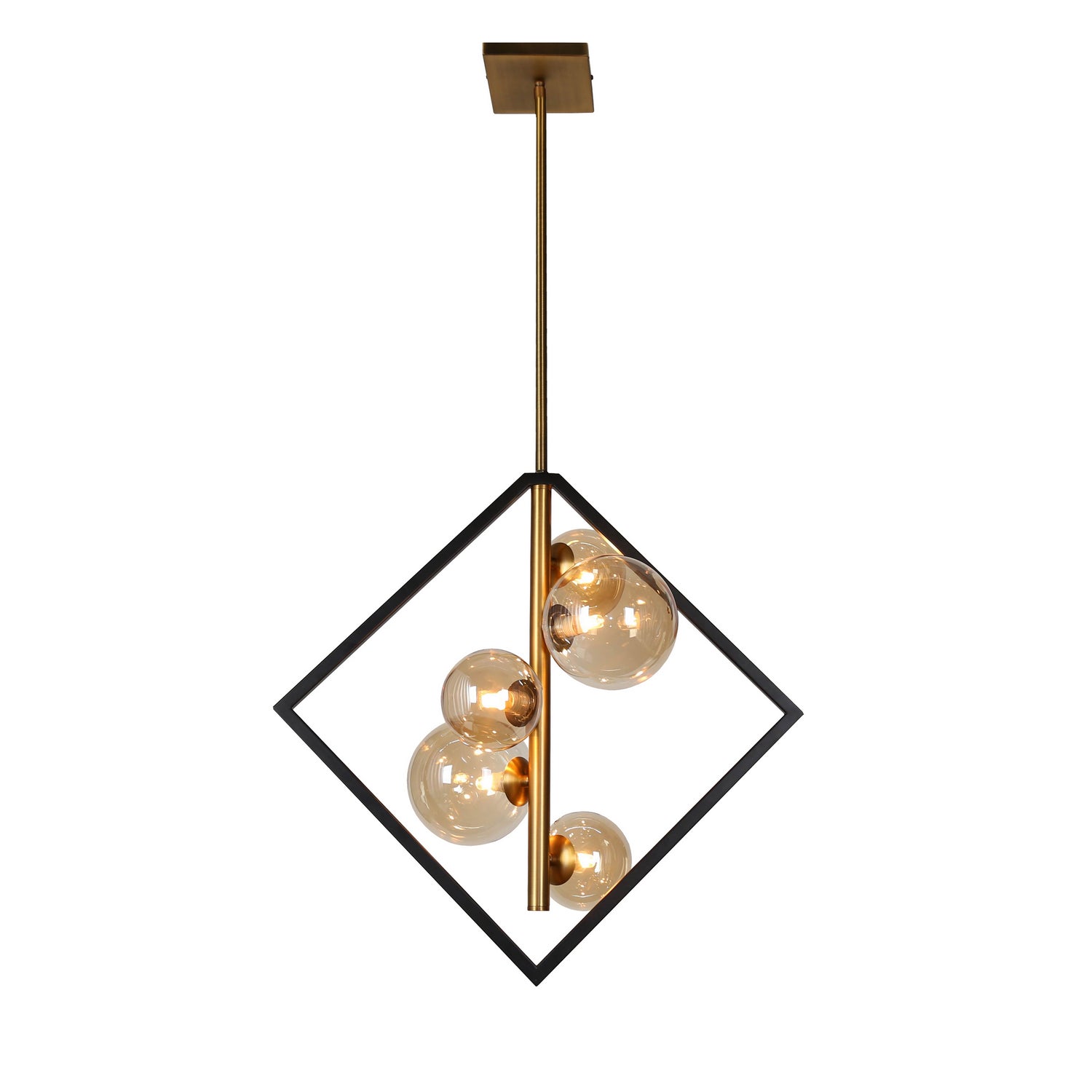 Dainolite Ltd - GLA-215P-MB-VB - Five Light Pendant - Glasgow - Vintage Bronze